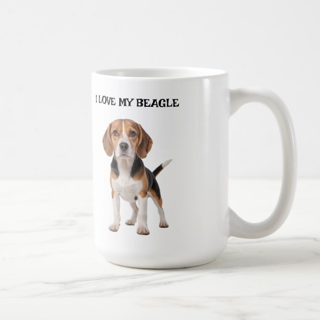 I Love My Beagle Coffee Mug (Right)