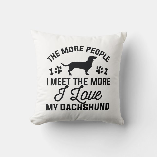 I Love My Beagle Cushion (Front)