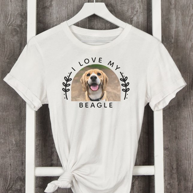 I Love My Beagle Dog Photo T-Shirt (Creator Uploaded)