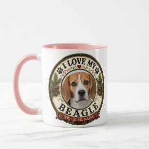 I Love My Beagle Personalised Pet Photo Mug