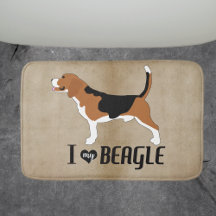 I Love my Beagle Rustic