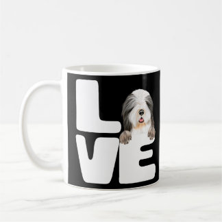I Love My Bearded Collie Dog  Coffee Mug