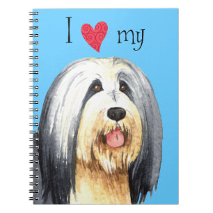 I Love my Bearded Collie Notebook