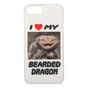 I LOVE MY BEARDED DRAGON - ADD YOUR OWN PHOTO iPhone 8/7 CASE