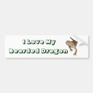 I Love My Bearded Dragon Bumper Sticker