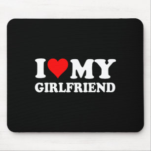 I Love My Beautiful Girlfriend I Heart My Beautifu Mouse Mat