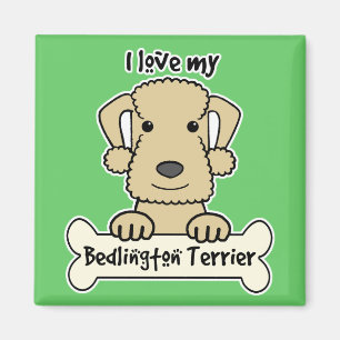 I Love My Bedlington Terrier Magnet