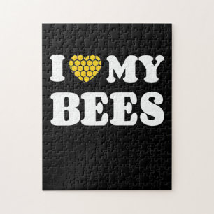 I Love My Bees Jigsaw Puzzle