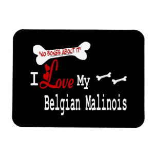 I Love My Belgian Malinois Magnet