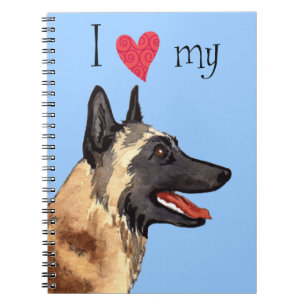I Love my Belgian Malinois Notebook