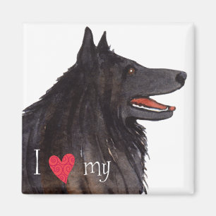 I Love my Belgian Sheepdog Magnet