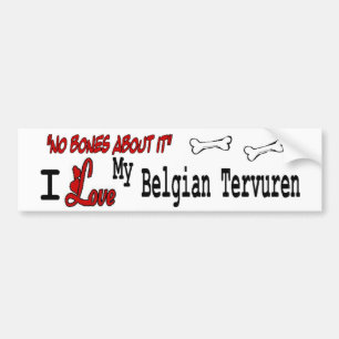 I Love My Belgian Tervuren Bumper Sticker