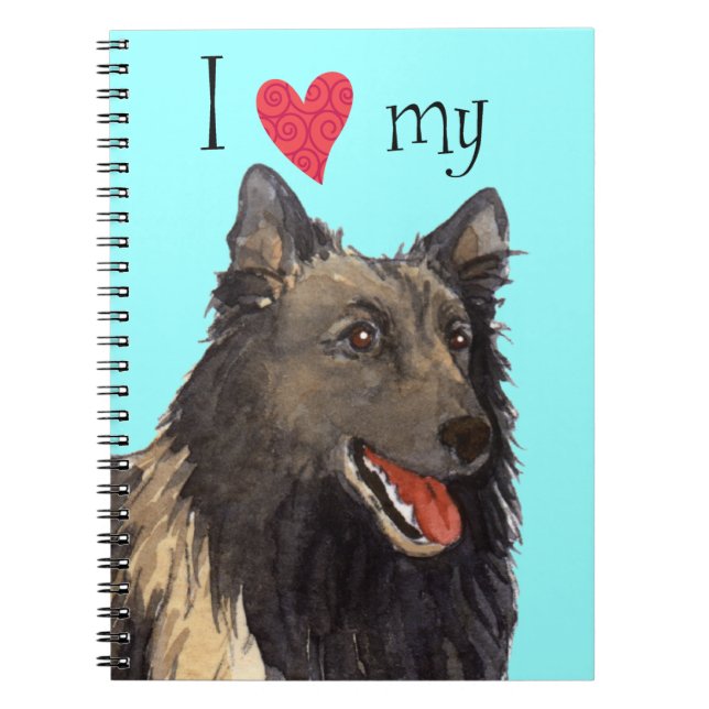 I Love my Belgian Tervuren Notebook (Front)