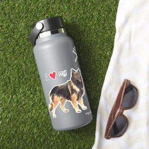 I Love my Belgian Tervuren Vinyl Sticker