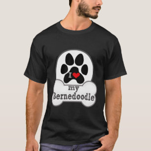 I Love My Bernedoodle - Paw - Dog Lover T-Shirt