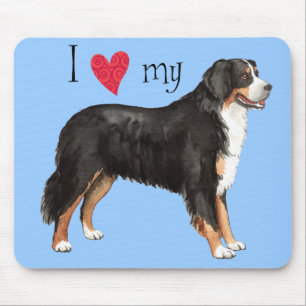 I Love my Bernese Mountain Dog Mouse Mat