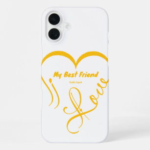 I Love My Best Friend • Cuddle Expert iPhone 16 Plus Case