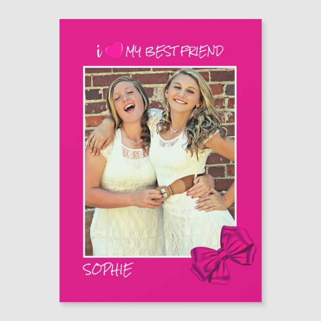 I Love My Best Friend Custom Photo – Personalised (Front)