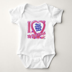 I Love My Best Friend pink/purple - photo Baby Bodysuit