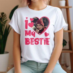 I Love My Bestie Personalized Photo T-Shirt
