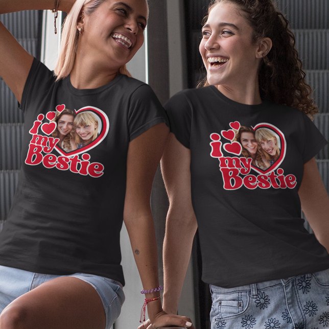 I Love My Bestie Photo Custom T-Shirt (Creator Uploaded)