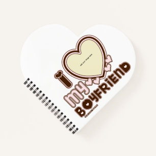 I Love my bf & gf pink  Notebook