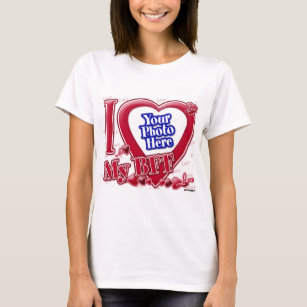 I Love My BFF red heart - photo T-Shirt