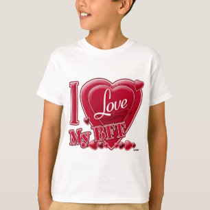 I Love My BFF red - heart T-Shirt