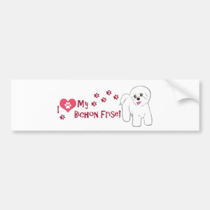 I Love My Bichon Frise! Bumper Sticker