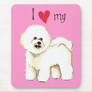I Love my Bichon Frise Mouse Mat