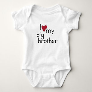 I Love my Big Brother Baby Bodysuit