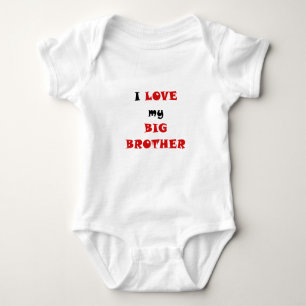 I Love my Big Brother Baby Bodysuit