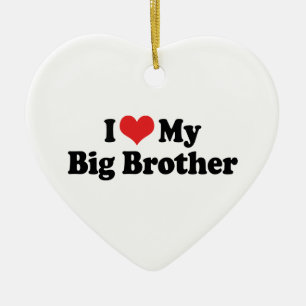 I Love My Big Brother Ornament