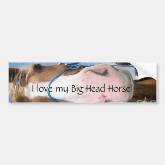 I love my Big Head Horse! Bumper Sticker