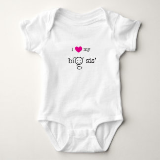 I Love My Big Sis' Baby Bodysuit