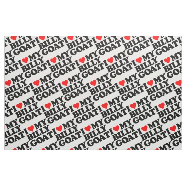 I LOVE MY BILLY GOAT FABRIC (Fat Quarter)