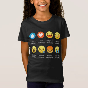 I love My Birthday Emoji Emoticon Funny Tee