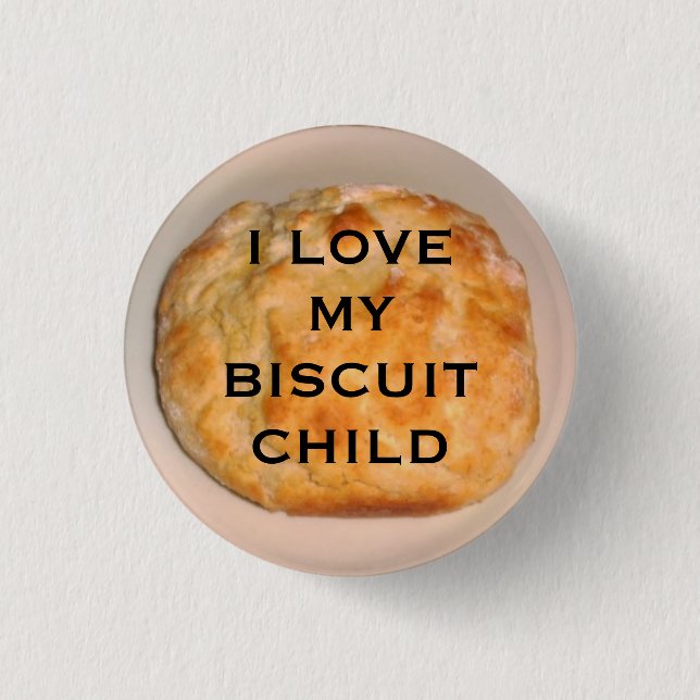 I Love My Biscuit Child 3 Cm Round Badge (Front)