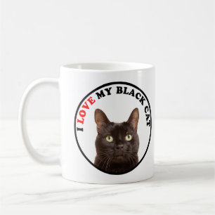 I Love My Black Cat Coffee Mug