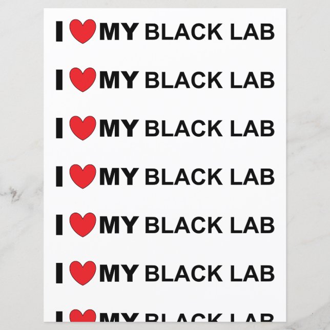 I love my black lab (Front)
