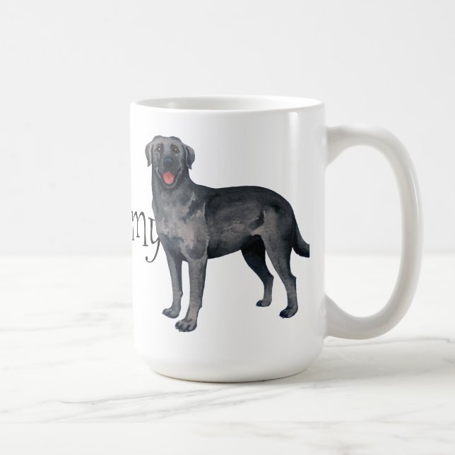 I Love my Black Lab Coffee Mug (Right)