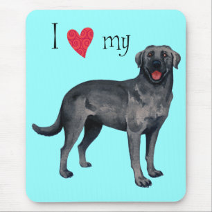 I Love my Black Lab Mouse Mat