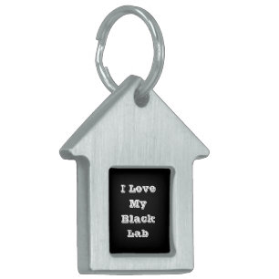 I Love My Black Lab Pet ID Tag
