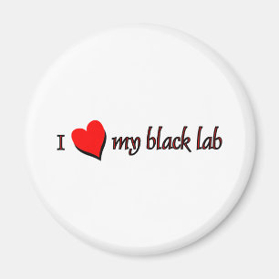 I Love my Black Labrador Magnet