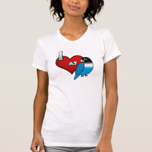 I Love my Blue Black Masked Lovebird Tee
