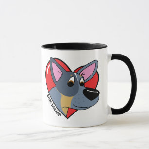 I Love my Blue Heeler Mug (Cartoon)