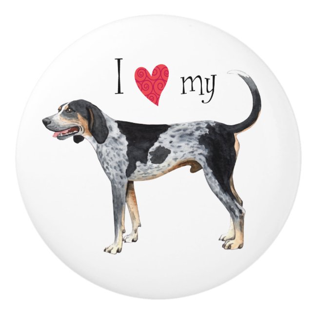 I Love my Bluetick Ceramic Knob (Front)