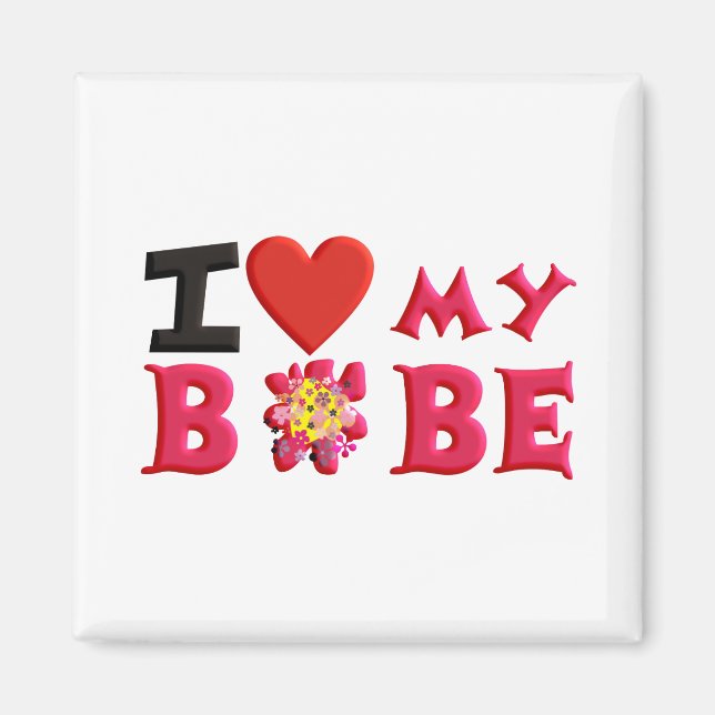 I love My Bobe Magnet (Front)