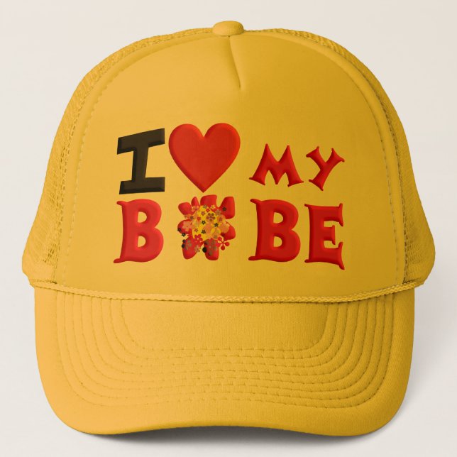 I love My Bobe Trucker Hat (Front)