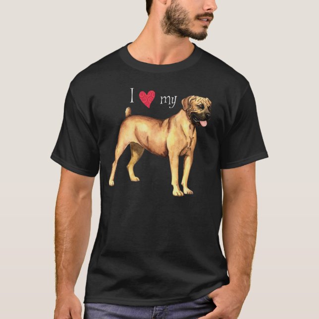 I Love my Boerboel T-Shirt (Front)